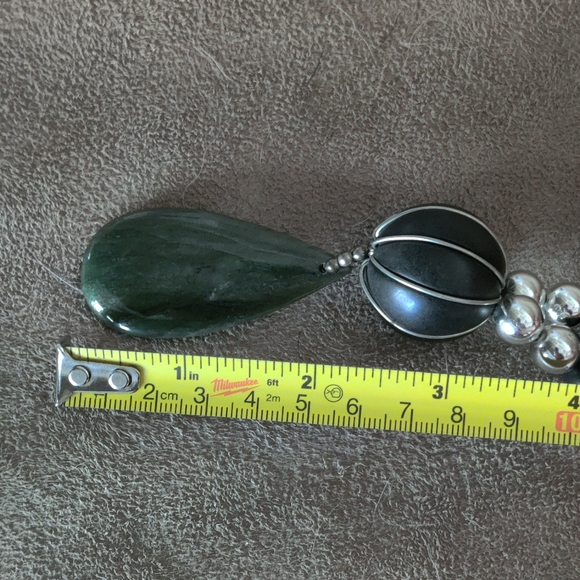 RARE Vintage Alexis Kirk Nephrite Jade Pendant Necklace - Picture 12 of 14